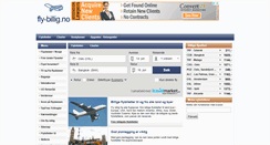 Desktop Screenshot of fly-billig.no